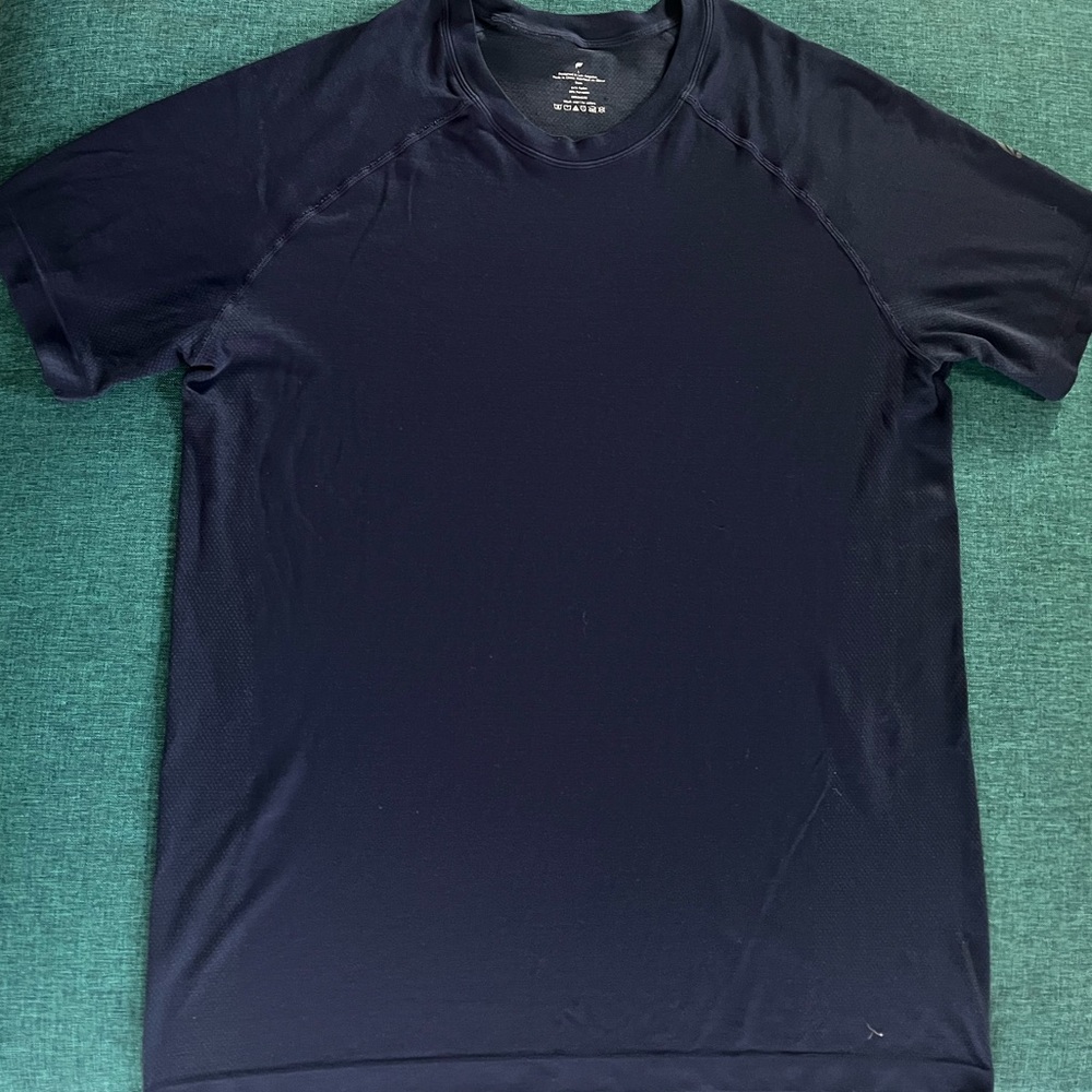 Navy blue Fabletics training shirt
